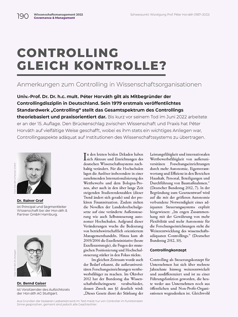 Cover Wima 2022 Schwerpunkt Graf Gaiser